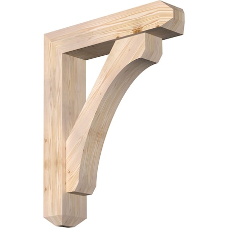 Ekena Millwork Legacy Craftsman Smooth Bracket w/ Offset Brace, Douglas Fir, 7 1/2"W x 34"D x 42"H BKT0806X34X42LEC04SDF